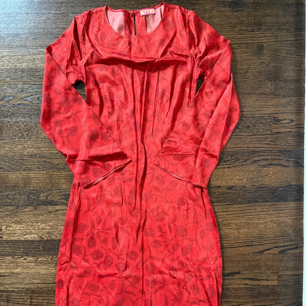 Keira Maxi Dress in Red Tulip